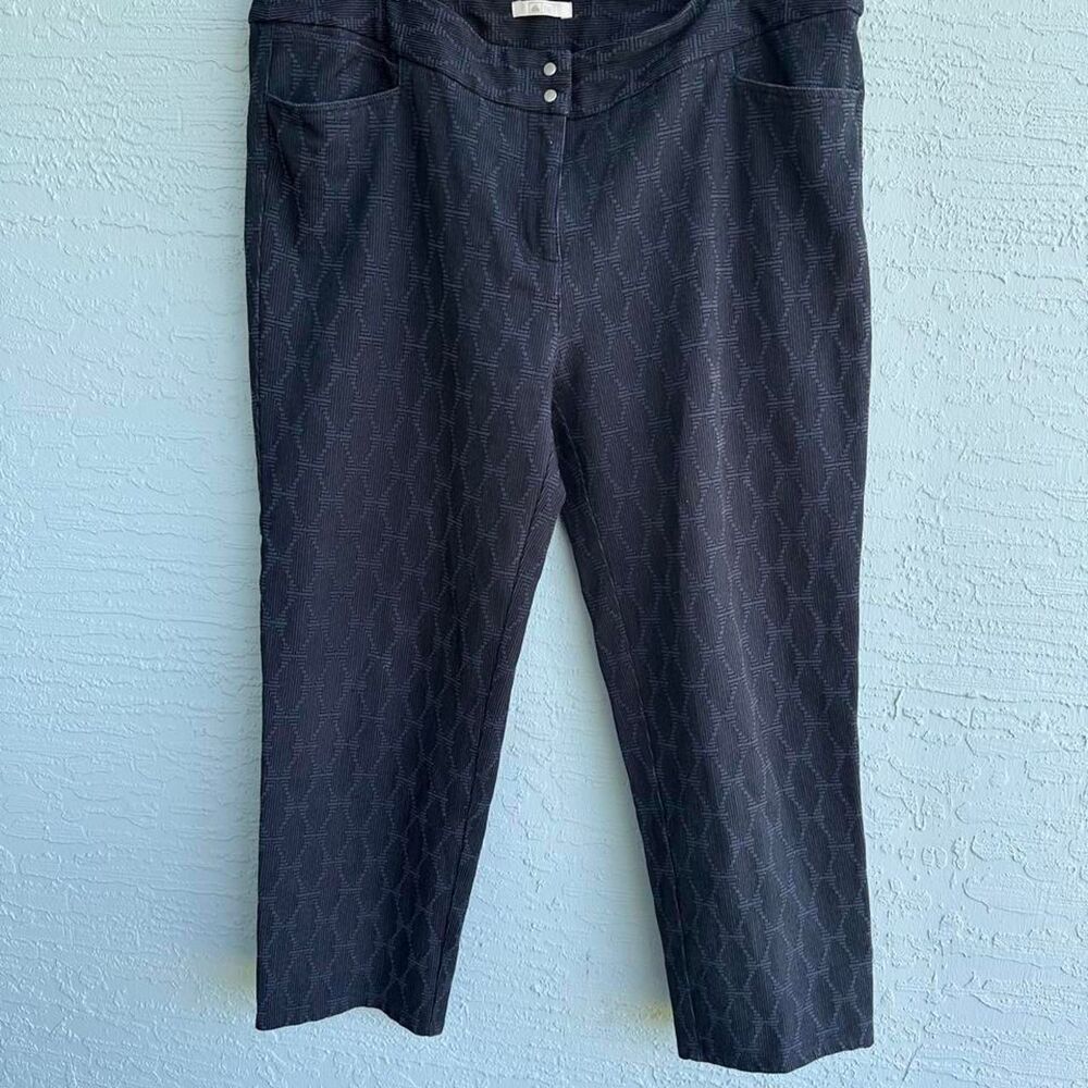 Adidas Women's Black and Grey Trousers